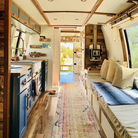 Skoolie Conversion Inspiration For Your Next Build Shuttle Bus Conversion, House Bus, Boho Camper, Skoolie Conversion, Bus Motorhome, School Bus Camper, Boat House Interior, Bus Ideas, Bus Conversions