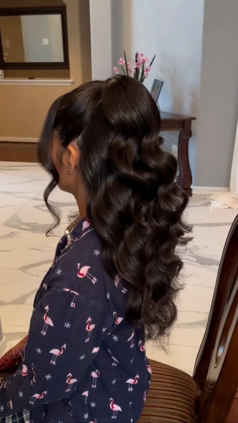 Half up/down on the gorgeous Rifa! Hairstylist: @amazingkreations Makeup: @jennisglam . . @rifamomin786… | Instagram Hair Do Bridesmaid Half Up, Nice Half Up Half Down Hairstyles, Half Up Half Down Hairstyles Party, Wedding Hair Ideas Half Up Half Down, Wedding Curls Half Up, Curl Half Up Half Down, Bridesmaid Updos For Long Hair, Brunette Half Up Half Down, Wedding Hair Inspo Half Up Half Down