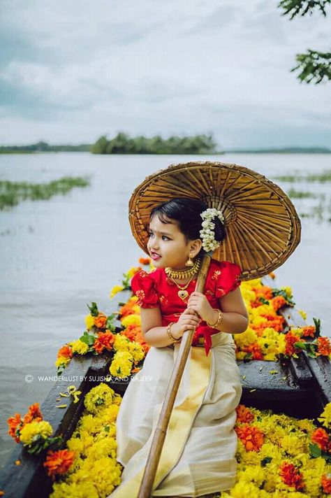 Onam Theme, Onam Photoshoot, Babies Photoshoot, Traditional Photoshoot, Onam Kerala, Kerala Beauty, Onam Wishes, Indian Images, Dussehra Wishes