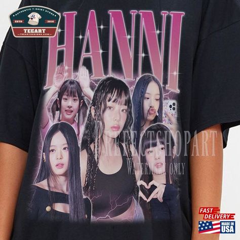 Hanni Newjeans Shirt Fan Tees Sweatshirt T-Shirt Check more at https://teeartdesigns.com/product/hanni-newjeans-shirt-fan-tees-sweatshirt-t-shirt/ Newjeans Tshirt Design, Newjeans Tshirt, Newjeans Graphic, Newjeans Shirt, Shirt Store, Tshirt Design, Girls Trip, Graphic Tee, Graphic Tees