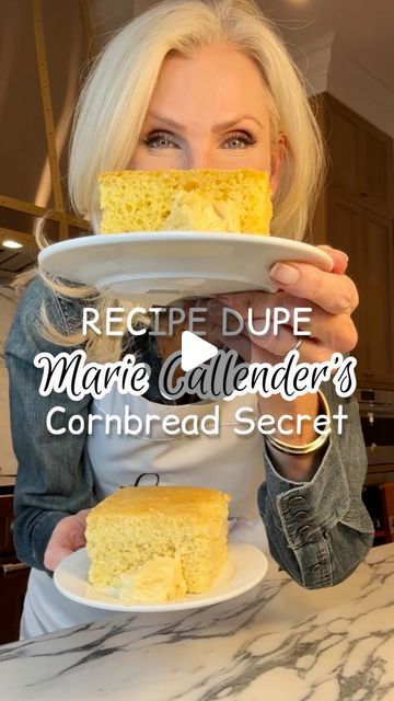 411K views · 20K likes | LORAfied | HACKS: Home • Kitchen • Life on Instagram: "🌽🍞 MARIE CALLENDERS SECRET COPYCAT CORNBREAD 🦃🍽️ Comment: “Link” and I’ll send you a DM with the link to my denim shirt 🤗 Have you ever made the Marie Callender’s cornbread mix? I knew the first time I made it, it wasn’t the same as their famous one you get at their restaurant. I was talking with my mom, 93 year old Norma Jean about this and she said “Well you know the restaurant uses a cake mix to make theirs” WHAT?! 🤯 Yes, sister, YES! The best part, this RECIPE DUPE is SO EASY, I can’t wait for you to make it! Thank you, Mom 💛

When it comes to the honey butter, some claim it has bacon in it, it does not, but I will say that sounds delicious 🤤 Would you make the butter with or without the bacon? Comm Marie Calendars Cornbread Recipe, Instant Pot Cornbread Jiffy, Marie Callendars Cornbread Recipe, Marie Calendars Cornbread, Marie Calendar Cornbread Recipe, Cake Like Cornbread, Marie Callenders, Creamed Corn Cornbread, Best Cornbread Recipe