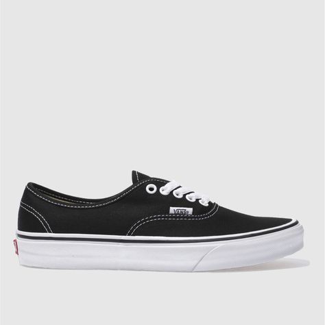 The Vans Authentic is a time tested classic. This retro plimsoll is part of the Off The Wall range and is durable, responsive, and stylish with a lace up front and subtle branding on the outside. The profile is finished off with a vulcanised waffle sole. UPPER: Fabric,LINING: Fabric,OUTSOLE: Rubbercolour : Black & White Product code : 1973207270 White Vans Authentic, Black And White Vans, Black And White Trainers, Vans Black And White, White Vans, Vans Black, Vans Authentic, Womens Vans, Off The Wall