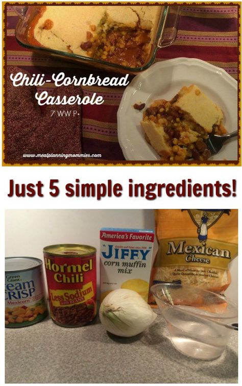 Chili Cornbread Casserole Easy, Chili Cheese Cornbread Casserole, Hormel Chili Recipe Dinners, Chili Cornbread Casserole Jiffy, Corn Muffin Mix Recipes, Chilli Casserole, Chili Cornbread Bake, Jiffy Cornbread Casserole Recipe, Cornbread Bake