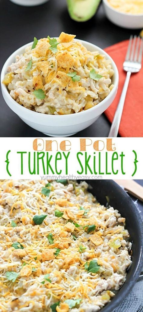 Quick Ground Turkey Recipes, Turkey Skillet, Ground Turkey Recipes Easy, Easiest Dinner, Healthy Turkey Recipes, Ground Turkey Recipes Healthy, Healthy Ground Turkey, Healthy Turkey, Easy Turkey