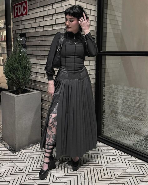 @thegothicsprite • victorian goth vs corporate goth 💀🖤⛓️🩶 which way would you style this corset dress? ... • Threads Plus Size Corporate Goth, Plus Size Corporate, Corporate Goth Outfits, Corp Goth, Office Goth, Find Your People, Corporate Goth, Victorian Goth, Random Thoughts