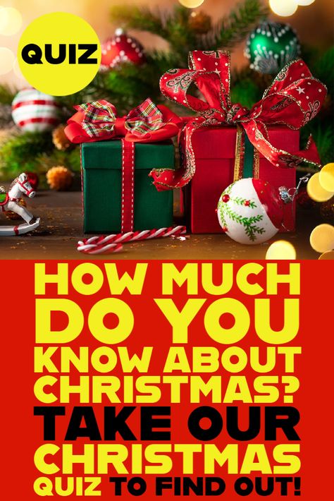 Are you ready for Christmas? Take our Christmas Quiz to check if you know everything about this holiday! #quiz #quizzes #christmas Christmas Buzzfeed Quizzes, Christmas Picture Quiz, Tv Show Quizzes, Christmas Quizzes, Christmas Quiz Questions, Holiday Quiz, Merry Christmas In Spanish, Free Christmas Games, Christmas Trivia Questions