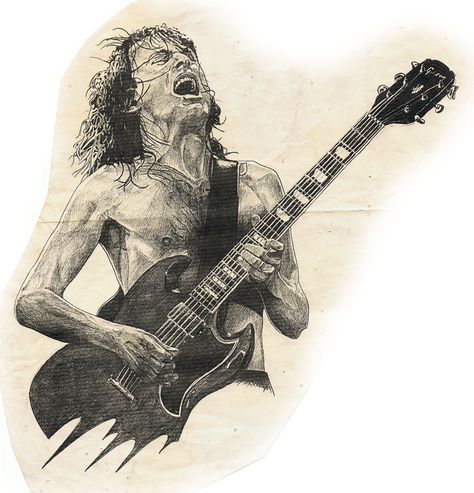 Angus Young, Guitar, Deviantart