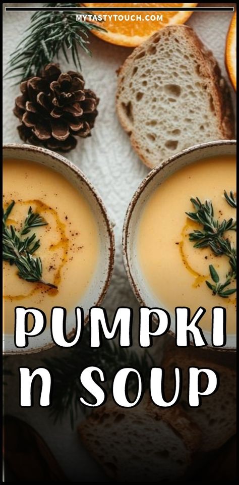 Warm up my soul with this delicious creamy pumpkin soup! It's so easy to make and packed with flavors, garnished with fresh herbs for a cozy touch. Perfect for fall gatherings or a simple comforting dinner. Try it out and enjoy the warmth! Creamy Pumpkin Soup Recipe, Vegan Pumpkin Soup, Creamy Pumpkin Soup, Pumpkin Vegetable, Comforting Dinner, Pumpkin Soup Recipe, Sugar Pumpkin, Pumpkin Soup, Soup Recipe