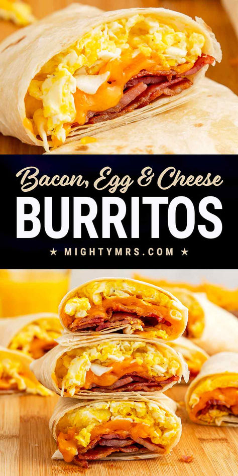 Make-ahead Breakfast Burritos Meal Prep Breakfast Ideas Healthy Simple, Quick Healthy Egg Breakfast, Ideas For Eggs Breakfast, Meal Prep Meals Breakfast, Easy Freezer Breakfast Burritos, Microwave Breakfast Burrito, Breakfast Burrito With Rice, Freezer Breakfast Burritos Bacon, Simple Breakfast Burritos