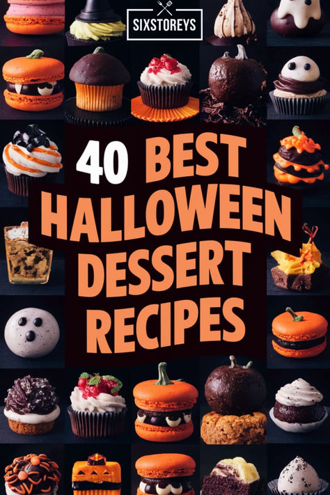 Best Halloween Desserts Recipes Halloween Desserts Recipes, Creepy Cookies, Creepy Halloween Desserts, Spooky Desserts, Halloween Dessert Recipes, Spooky Cupcakes, Spooky Sweets, Halloween Food Desserts, Halloween Dessert