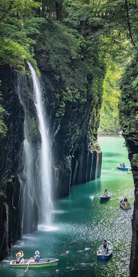 Japan River, Miyazaki Japan, River Waterfall, Blue Flower Wallpaper, Japan Vacation, River Trip, Mission Trip, Travel Log, Trip To Japan