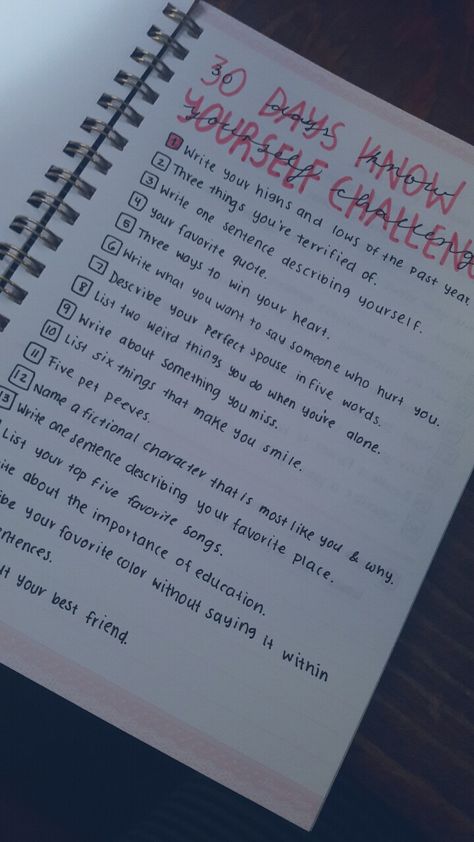 srslystudying-wu: “100 days of productivity: 6/100 30 days know yourself: 1/100 Sooo… I decided to do the 30 day know yourself challenge to see how good it goes.  Also, I didn’t have any classes today because all my teachers were trying to control... 100 Questions To Ask, 100 Days Of Productivity, Photo Album Design, 100 Questions, Know Yourself, Positive Phrases, Bullet Journal Writing, Album Design, Self Care Activities