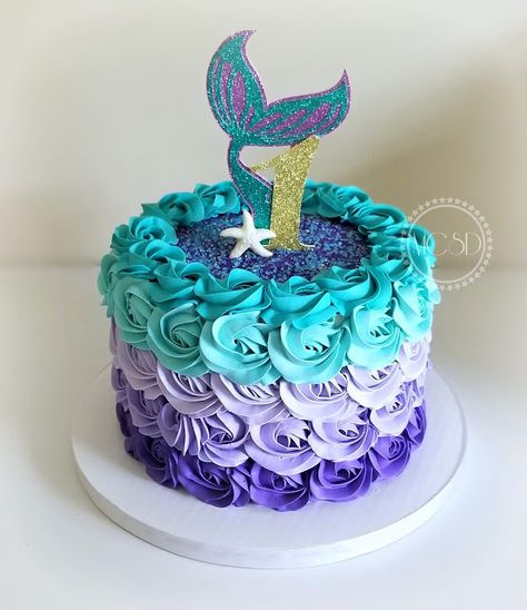 Swimming Cake, Little Mermaid Birthday Cake, Gateau Harry Potter, Mermaid Birthday Cake, Little Mermaid Cakes, Mermaid Birthday Cakes, Ariel Birthday, Cake Kit, 1st Birthday Cakes