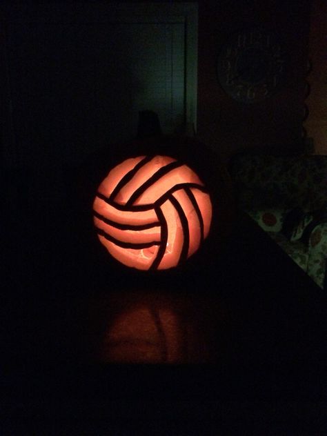 Pumpkin carved volleyball Pumpkin Carving Idea Cute Easy, Pumpkin Ideas For Halloween Carving Easy, Pumpkin Carving Ideas Food Theme, Simple Pumpkin Carving Idea, Pumpkin Carving Ideas For Two People, Cute Pumpkins Carvings Ideas, Cute Pumpkin Carve Ideas, Cute Pumpkin Carving Ideas Easy Car, Sport Pumpkin Carving Ideas