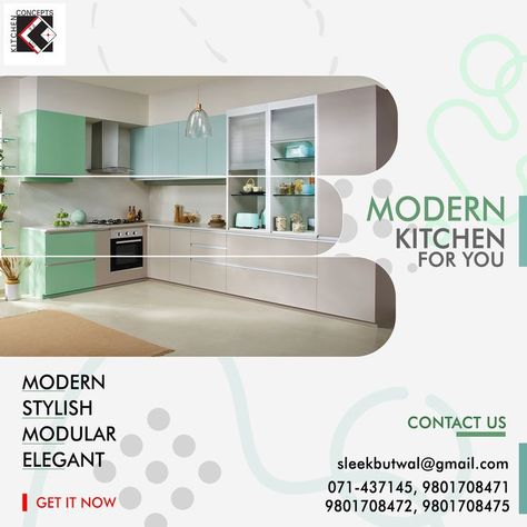 Modular Kitchen Social Media Banner Design Idea Kitchen Social Media Design, Kitchen Banner Design, Farm Villa, Social Media Banner Design, Kitchen Post, Kitchen Modular, Social Media Advertising Design, Banner Designs, Kitchen Concepts