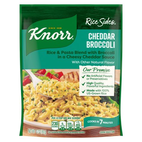 Knorr Rice Sides Recipes, Rice Sides Recipes, Easy Rice Side Dishes, Knorr Pasta Sides, Knorr Rice Sides, Cheddar Broccoli Rice, Knorr Recipes, Chicken Broccoli Bake, Vermicelli Pasta