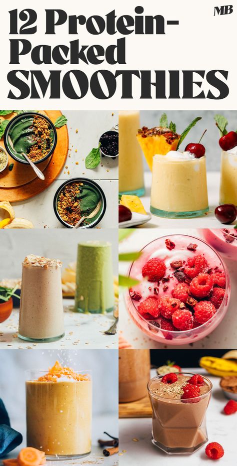 Our best protein-packed smoothie recipes perfect for busy mornings, post-workout recovery, afternoon slumps, and more! Healthy Post Workout Smoothie, Healthy High Protein Smoothies, Protien Smoothies Recipes, Healthy Morning Smoothies, Paleo Smoothie Recipes, Protein Smoothie Recipes Healthy, Protein Fruit Smoothie, Afternoon Smoothie, Morning Smoothie Recipes