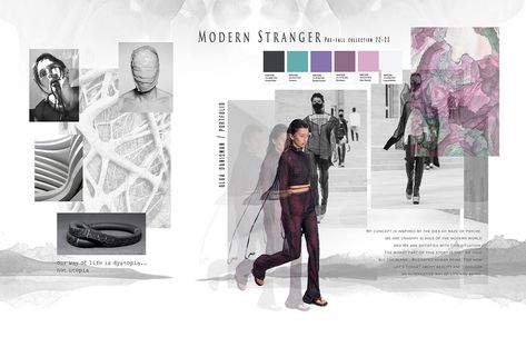 MODERN STRANGER - Pre-fall 21 - Fashion design project on Behance Fabric Swatch Display, Fashion Design Inspiration Board, Mises En Page Design Graphique, Fashion Portfolio Layout, 포트폴리오 레이아웃, Zine Design, Graphic Design Fashion, Fashion Layout, Fashion Design Portfolio