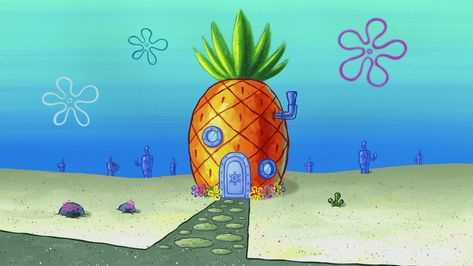 Cave Spongebob, Spongebob Squarepants House, Spongebob House, Spongebob Background, Spongebob Episodes, Spongebob Pics, 3840x2160 Wallpaper, Background Screen, Spongebob Drawings