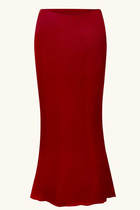 Skirt Png, Low Rise Skirt, Corset Shop, Red Mermaid, Silk Maxi Skirt, Boned Corsets, Low Neckline, Silk Maxi, Mermaid Skirt