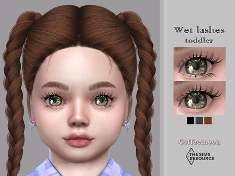 The Sims Resource - Wet lashes 3D (toddler) Sims 4 Cc Sims Resource Eyelashes, Sims 4 Infant Eyelashes Cc, Sims 4 Cc Infants Eyelashes, Ts4 Infant Eyelashes, Cc Toodler Sims 4, Sims 4 Cc The Sims Resource Lashes, Sims 4 Natural Lashes, Sims 4 Infant Cc Lashes, Kids Lashes Sims 4 Cc