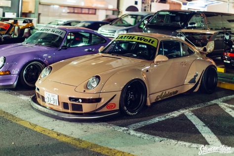 Rauh Welt Porsche Meet Roppongi-34 Rwb Cars, Rwb Porsche, Car Meet, Rauh Welt, Race Car Driving, Slammed Cars, Porsche Sports Car, Ford Car, Porsche Motorsport