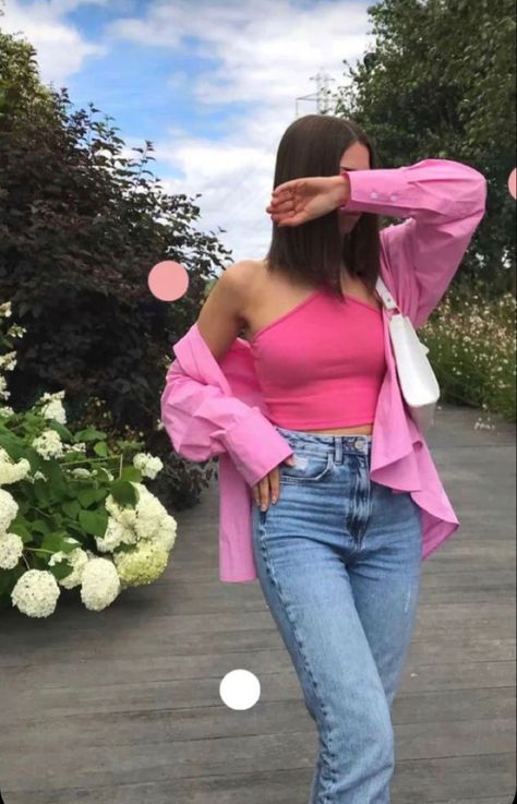 Sassy Outfit, Outfit Primavera, Cute Comfy Outfits, Pink Outfits, Basic Outfits, Teenage Fashion Outfits, Spring Summer Outfits, Aesthetic Outfits, Outfits Casuales