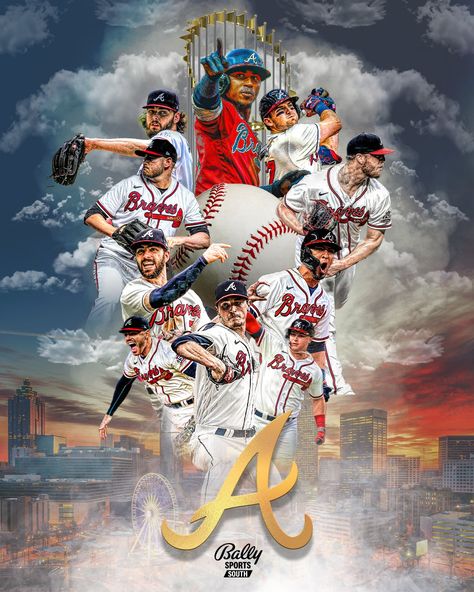 Atlanta Braves Wallpaper, Brave Wallpaper, Falcon Art, Atlanta Braves World Series, Baseball Room, Cool Nike Wallpapers, Atlanta Braves Baseball, Braves Baseball, Pokemon Images