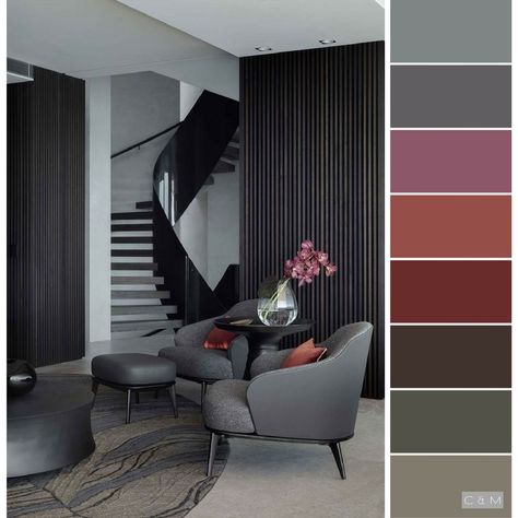 Living Room Decor Grey, Home Colour Design, Modern Living Room Colors, Living Room Color Combination, Room Color Combination, Color Design Inspiration, Living Room Decor Gray, Palette Design, Interior Design Awards