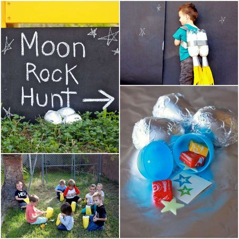 Max's Rocket Party | CatchMyParty.com Space Birthday Party Ideas, Rocket Ship Party, Planet Party, Rocket Party, Rocket Space, Astronaut Party, Space Theme Party, Astronaut Birthday, Outer Space Party