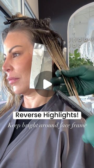 Carlos Rojas | Host & Hair Expert on Instagram: "HER HAIR NEEDED A BREAK FROM LIGHTENER 🫷So many people have their own way they reverse highlight🤷🏽‍♂️but this is the technique that has been the most SEAMLESS for me and the most DIMENSIONAL 🙌 Comment below if you have any tips on reverse highlighting, or any questions about the video💕 #hairoftheday #hairideas #howto #schwarzkopf #olaplex #framar #colorbycarlos #reversehighlights #lowlights #bronde #brondehair" Dark To Light Hair Transition, Reverse Highlights Blonde To Brown, Reverse Balayage Bronde, Lowlights After Balayage, Dimensional Highlights And Lowlights, Parting Hair For Highlights, Add Lowlights To Highlighted Hair, At Home Lowlights, Grow Out Highlights