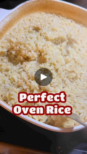 1.6K views · 141 reactions | Oven Rice- if you struggle with your rice coming out correctly every time, this recipe is for you! This is an especially good for large quantities, and the only recipe is to use twice as much water as you do rice and cook at 400° covered for one hour. #dogoodsharewithothers #ovenrice | SugarRebel2 Side Dishes, Oven, Rice