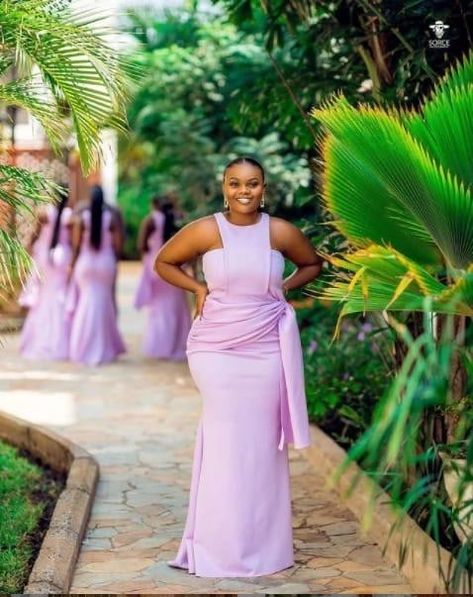 Lilac Bridesmaid Dresses Black Women, Purple Dress Style, Latest Bridesmaid Dresses, Purple Bridesmaid Dress, Lilac Bridesmaid Dresses, Girls Bridesmaid Dresses, Purple Bridesmaid, Wedding Purple, African Maxi Dresses