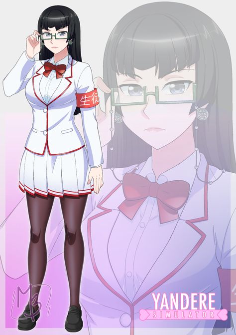 Kuroko Kamenaga | Yandere Simulator Wiki | Fandom Yandere Simulator Fan Art, Martial Arts Club, Shiny Black Hair, Yandere Simulator Characters, Mai Waifu, Yandere Characters, Girls With Black Hair, Photography Club, Anime Tees