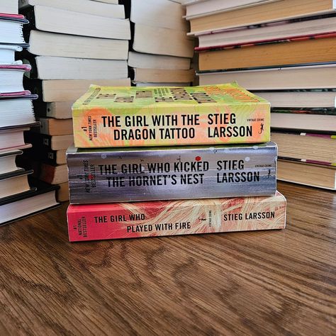 As I'm sorting through which books to sell vs keep, I discovered I have this trilogy. I'm honestly not sure why I still have it because I never could get into the first book despite trying so many times. The Millennium Trilogy by Stieg Larsson was published in his native Sweden posthumously and then translated into English and many other languages. It quickly became an international sensation and was made into a movie in the US, but because the first movie flopped here, the sequels were neve... Hornets Nest, Stieg Larsson, Other Languages, What Book, The Girl Who, Motion Picture, To Sell, Book Lovers, Sweden