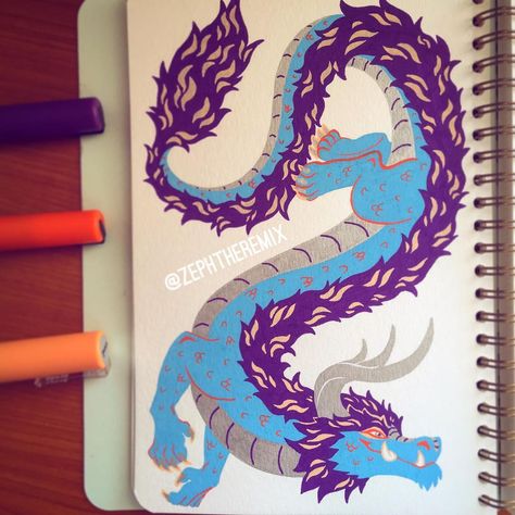 ✨Blue Posca Dragon✨ I made another one!! These are really fun for testing color palettes and poses, I want to do a green and gold themed… | Instagram Posca Color Palette, Becoming A Tattoo Artist, Posca Art, Paint Marker, Diy Clay Crafts, Pen Art, Dark Forest, Paint Pens, Diy Clay