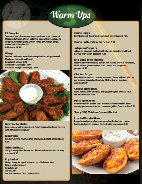 Restaurant Menu Graphic Design Services for Sports Bar and Grill Lounge Food Menu Ideas, Sports Bar And Grill Restaurant Ideas, Lounge Menu Ideas, Sports Bar Food Menu Ideas, Bar And Grill Menu Ideas, Pub Food Ideas Bar Restaurant, Bar Food Pub, Bar And Grill Restaurant Ideas, Bar Foods Pub