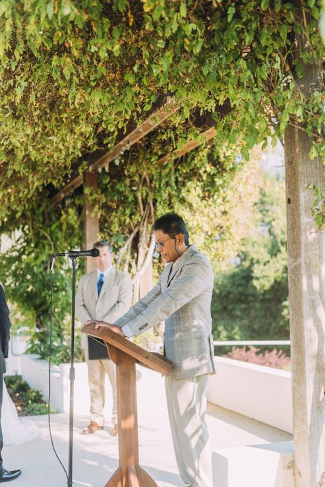 Add a little character by creating a customized wooden podium for your officiant or readers to stand at during your wedding ceremony Wedding Mc, Cottage Wedding, Master Of Ceremonies, Church Stage, Wedding Officiant, Event Coordinator, Wedding Rentals, Wedding Mood Board, Wedding Mood