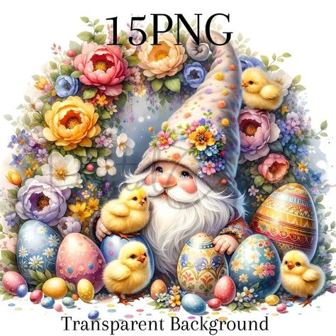 Easter Gnome, Gnome Clipart, Art And Illustration, Iron Art, Craft Set, Thanksgiving Gifts, Paint Kit, Mosaic Crafts, Art Paint