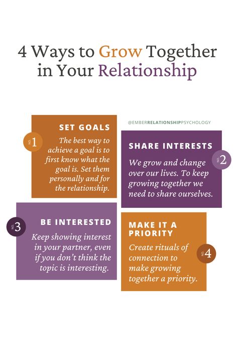 What are your best tips for growing together? Tell me in the comments. This post is for informational purposes only. #couplestherapy #marrigetherapy #gottman #consciouslove #ritualsofconnection #growth Overcoming Jealousy, Growing Together, Rebuilding Trust, Relationship Lessons, Relationship Therapy, Relationship Psychology, Healthy Relationship Tips, Saving Your Marriage, Couples Therapy