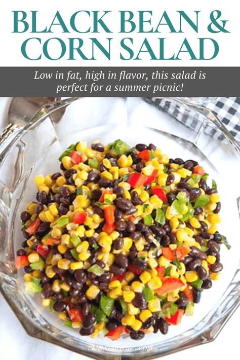 Corn And Bean Salad, Black Bean And Corn Salad, Bean And Corn Salad, Black Bean Corn Salad, Black Bean Salad Recipe, Cilantro Salad, Black Bean And Corn, Cowboy Beans, Mexican Salads