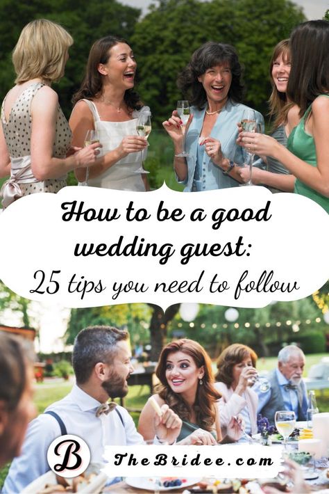 25 Great Tips How to Be a Good Wedding Guest Wedding Guest Tips, What To Bring To A Wedding As A Guest, Wedding Guest Rules, Wedding Ettiquite, Wedding Guest Packing List, Wedding Rules For Guests, Wedding Etiquette For Guests, Wedding Guest Etiquette, Ettiquette For A Lady