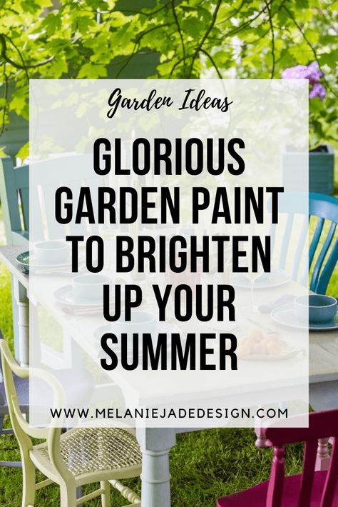 Painted Garden Wall Brick, Painting Garden Furniture, Garden Wall Colours Outdoor, Garden Paint Ideas, Garden Wall Colours, Fence Painting Ideas Colour, Outdoor Wall Paint, Fence Paint Colours, Painted Garden Furniture