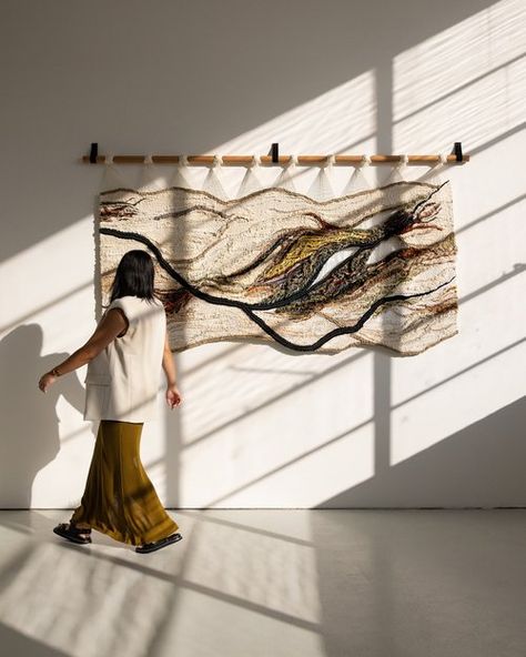 ABOUT — Crossing Threads® Crossing Threads, Lauren Hernandez, Shoots Ideas, Filipino Heritage, Weaving Loom Diy, Weaving Wall Hanging, Weaving Ideas, Colors And Emotions, Woven Wall Art