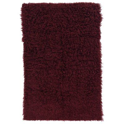 Viv + Rae Gordon Flokati Wool Wine Area Rug Rug Size: Rectangle 2'4" x 4'3" Flokati Rug, Tan Rug, Burgundy Rugs, Solid Area Rugs, Floor Area Rugs, Hand Woven Rug, Floor Art, Area Rug Collections, Red Area Rug