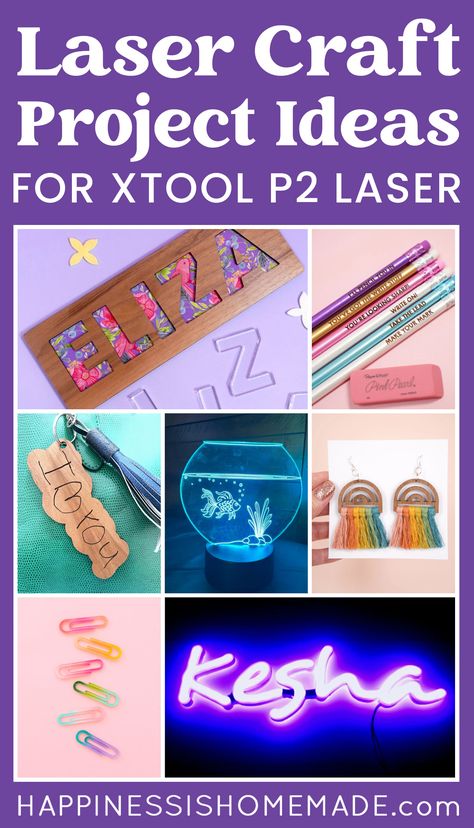 25+ Creative Laser Craft Project Ideas to spark your imagination! Discover inspiring project ideas to make with your xTool P2 Laser Engraver - from home décor to personalized gifts, the creative possibilities are endless!