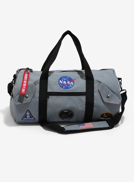 NASA Patches Duffel Bag - BoxLunch Exclusive, Celebrities Wallpaper, Nasa Patch, Nasa Clothes, Space Gift, Celebrity Wallpapers, Wallpaper Free, Space And Astronomy, Wallpaper Free Download, Mini Backpack