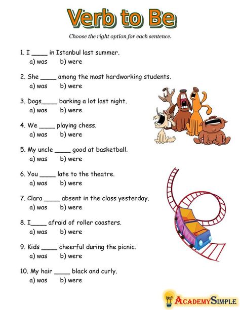 #academysimple, #worksheets, #printablel, #kidsactivities, #activitiesforkids, #homeschooling, #educationalresources, #download, #pdf, #practice, #learning, #simplepasttense #grammar, #englishtenses, #learnenglish, #grade3 Was Were Worksheet, Forms Of Verb, Verb To Be, Simple Past, Simple Past Tense, The Tenses, Esl Resources, English Grammar Worksheets, Irregular Verbs