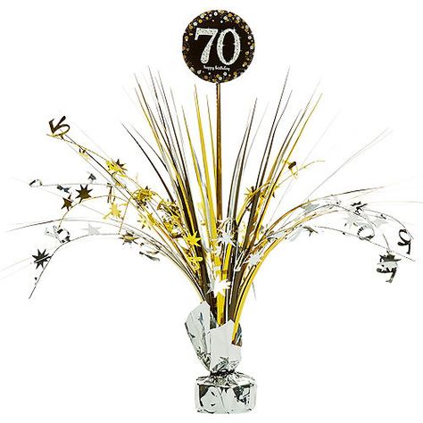 70th, 80th, 90th & 100th Birthday Party Themes & Ideas | Party City Birthday Centerpiece, 100th Birthday Party, Diy Balloon Decorations, Balloon Shop, 70th Birthday Parties, Birthday Centerpieces, Sports Themed Party, Center Pieces, 70th Birthday