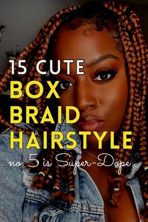 Box Braid Hairstyles Thick Box Braids With Curly Ends, Braids For College Students, Box Braids For Women Over 50, Box Braid Medium Size, Cute Short Box Braids Hairstyles, Medium Box Braids Shoulder Length, Twist Braids Hairstyles Shoulder Length, Boxed Braids Hairstyles, Braided Bob Box Braids Shoulder Length